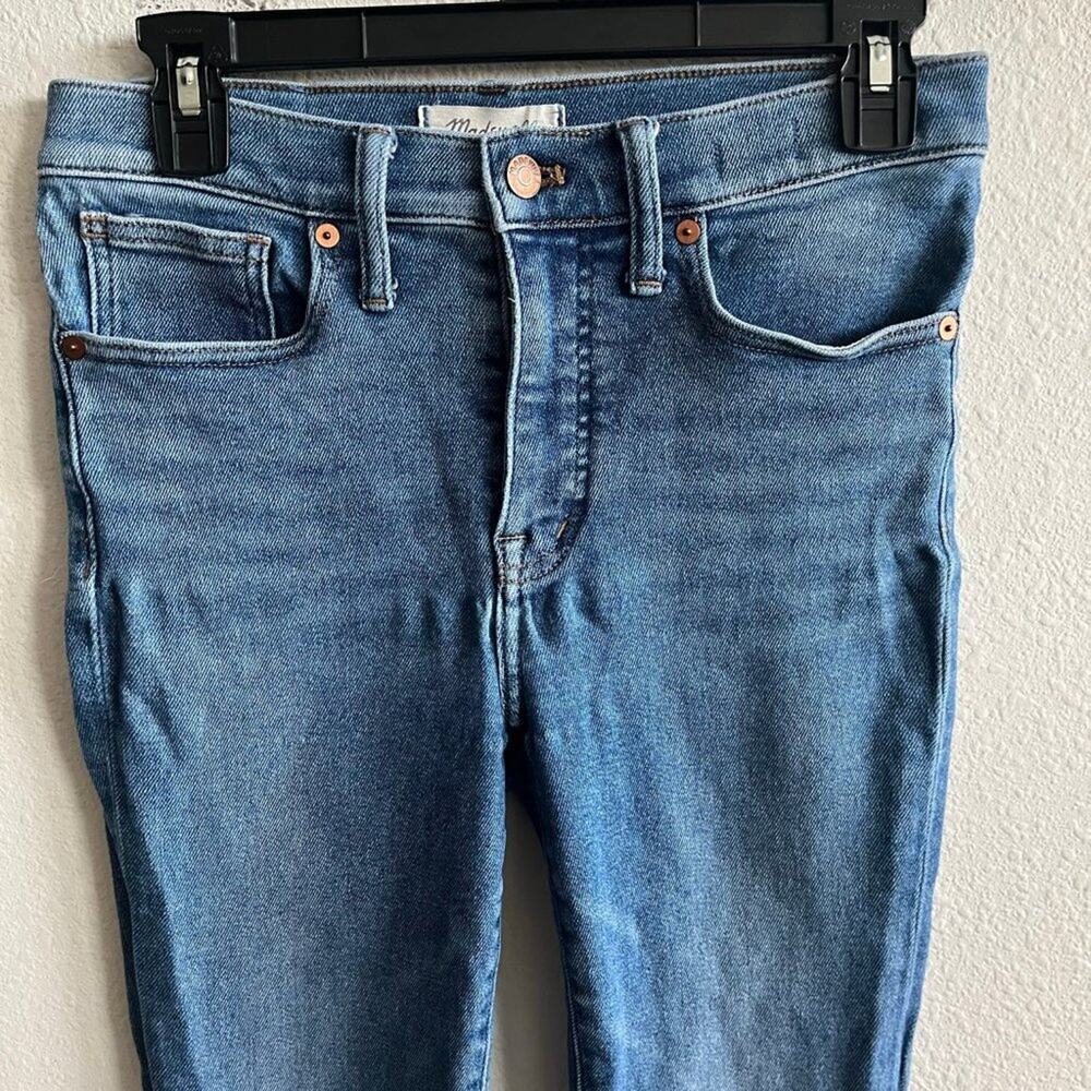 Madewell Women's 9" Mid-rise Light Wash Skinny Jeans Size 27 Style MB331 - Picture 5 of 14
